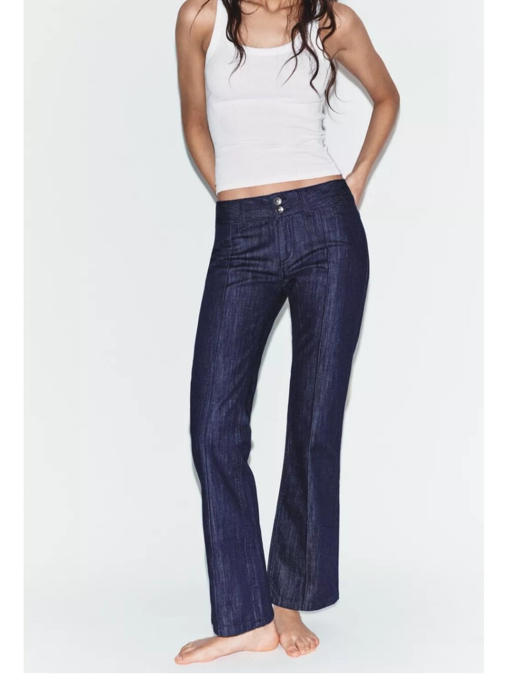 ZARA TRF LOW RISE JEANS - Picture 2 of 5